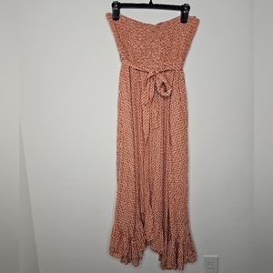 A Beautiful Soul Strapless Maxi Dress Burnt Orange Size 22/24 New with Tags